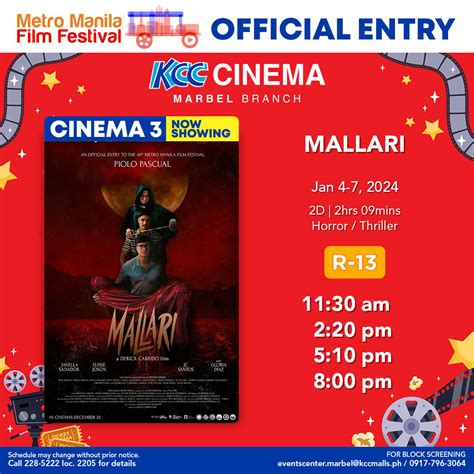 city mall marbel cinema|KCC Mall of Marbel Cinema Movie Schedule .